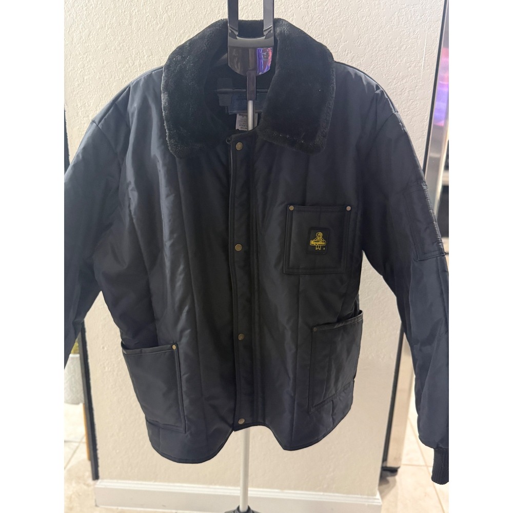 RefrigiWear 4XL Insulated Cold Storage Work Jacket 0322R Dark Navy Heavy Duty
